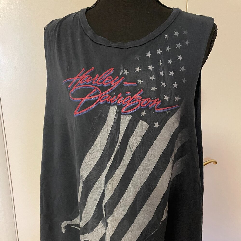 Harley Davidson Patriotic Tank Top Size 3X